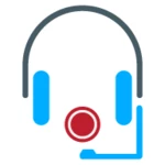 earbuds voice recorder android application logo